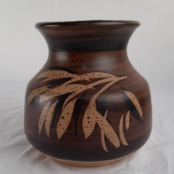 B Welsh Other - B Welsh, Pacific Stoneware, Hand Painted, Pottery Vase, Made in USA in 1971